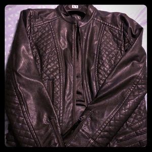 Armani Exchange Leather Look Jacket